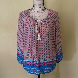 Counterparts Multi-Color Blouse – Size Large | Hardly Used